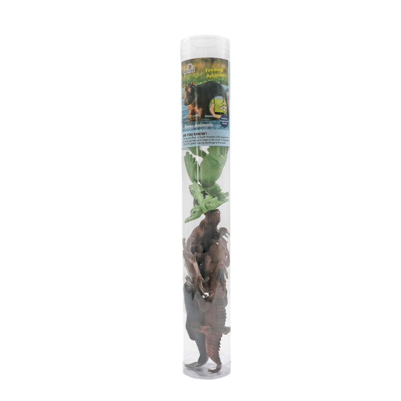Planet Greenbean - River Animals - Small 8-12cm - 8pcs in Tube - *Damaged packaging*