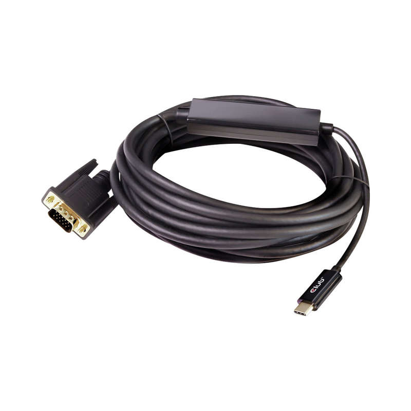 Club3D 5M Usb Type-C To Vga Active Cable (Cac-1512)