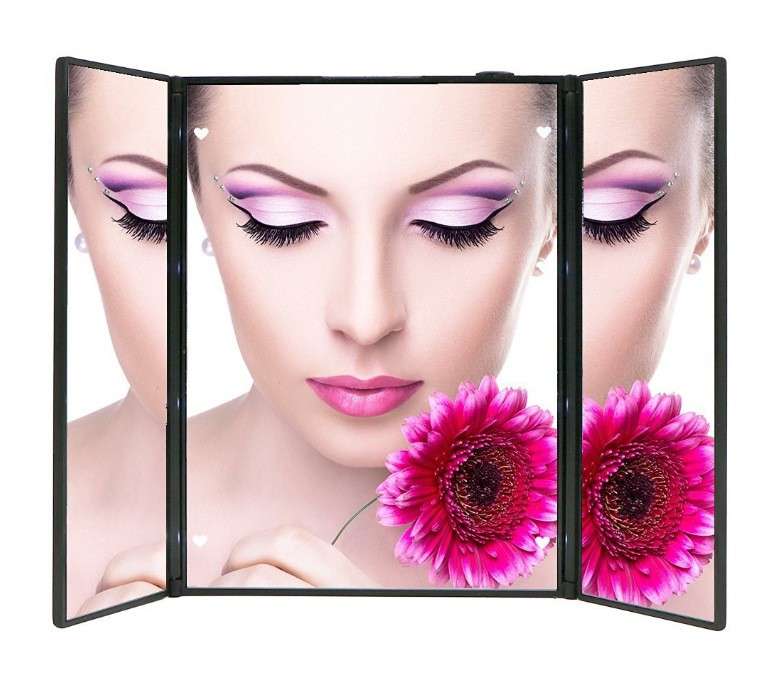 Vanity LED Foldup Mirror
