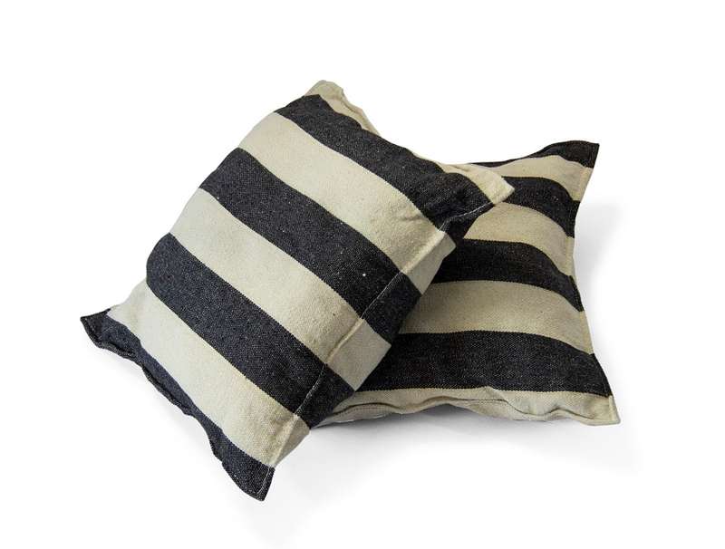 Finery - Hammock Scoop Chair - Black/White Stripe