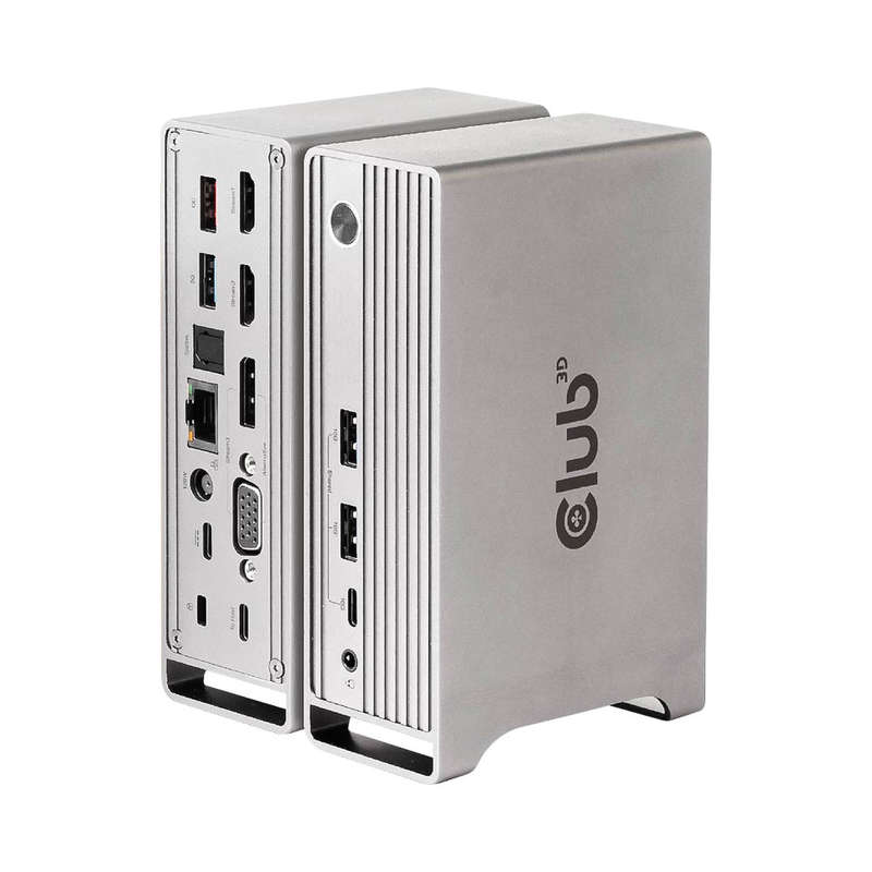 Club3D Type-C Gen2 Smart Pd Triple Display Dp1.4 Universal Port Replicator With 120W Psu (Csv-1568)