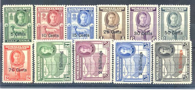 Somaliland ***  SG 125-135  *** CV  = R1100 *** LMM *** Full set