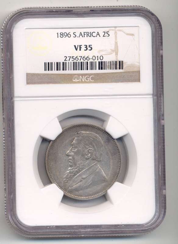 1896 *** 2S *** VF35 *** Catalogues at R2,500 in unc