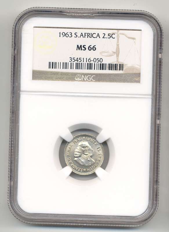 1963 *** 2.5C *** MS66 *** Bargain coin, high grade