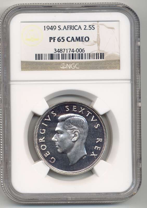 1949 *** 2.5S *** PF65 CAMEO *** ONE of ONE; The only graded cameo,  add it to your collection