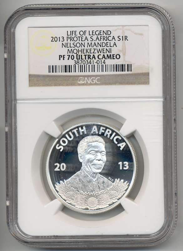 SILVER R1 SALE *** 2013 *** Mandela "Mqhekezweni" - PF70 UC *** Life of a Legend Series