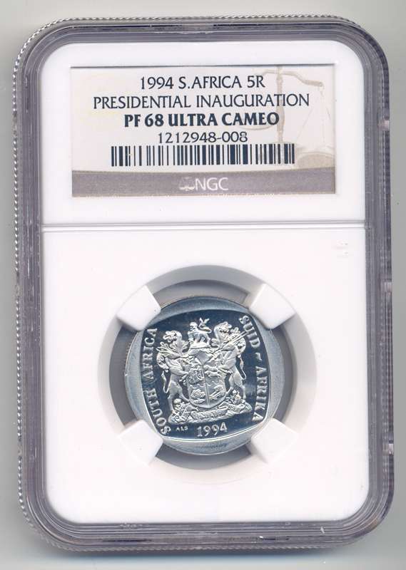 PRESIDENTIAL INAUGURATION R5 1994 - PF68 Ultra Cameo - High grade