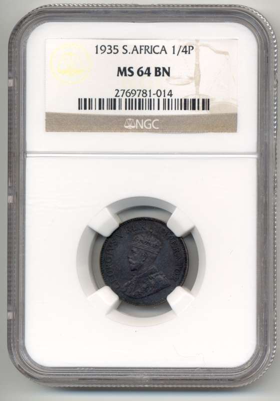 1935 *** 1/4P *** MS64BN ***