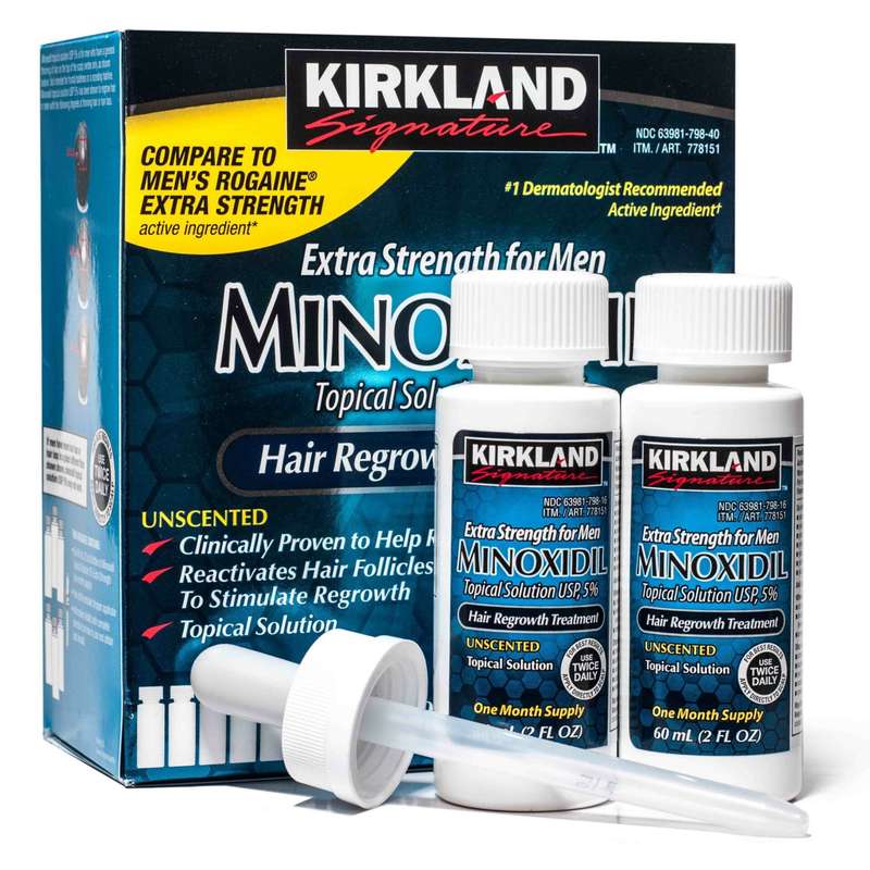 Kirkland Extra Strength for Men Hair Regrowth Treatment - 5% Minoxidil - 03 Month Supply