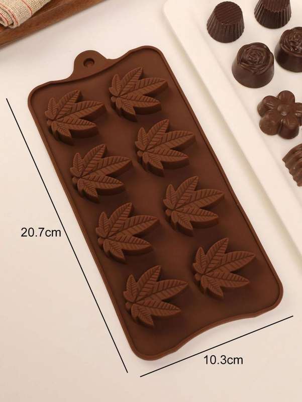 Cannabis Leaf Silicone Candy Ice Tray Mould