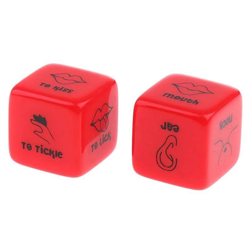 Red Acrylic Dice Adult Game