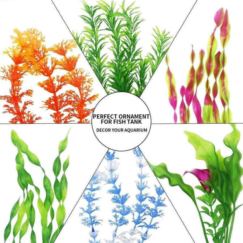 Artificial Plastic Fish Tank Plants - Aquarium Décor