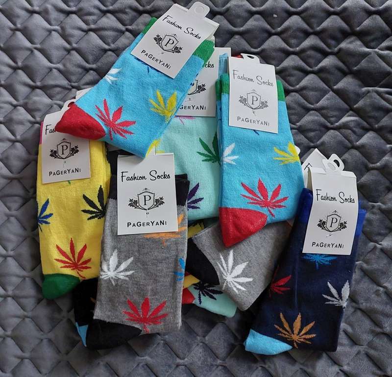 Funky Cannabis Socks for Men Or Women