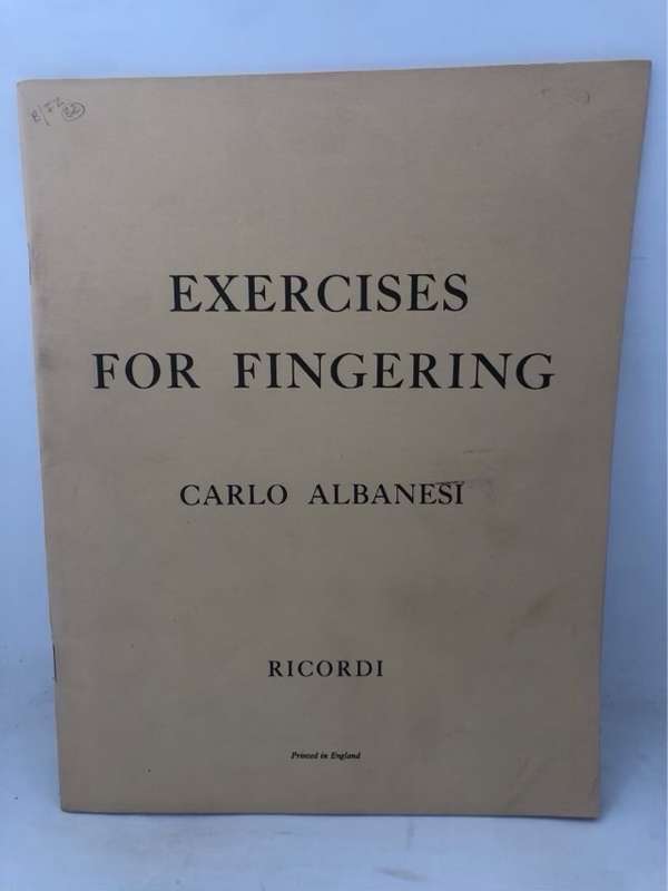 Exercises for Fingering - Carlo Albanesi