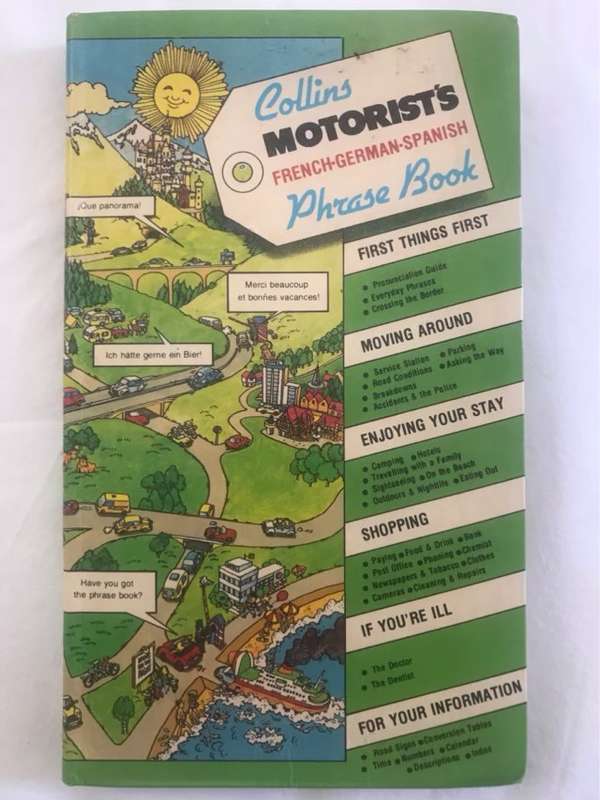 Collins Motorists Phrase Book in French German and Spanish - Edwin Carpenter and other