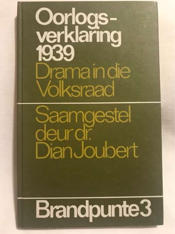 Oorlogsverklaring 1939, Drama in die Volksraad - Dr.Diaan Joubert