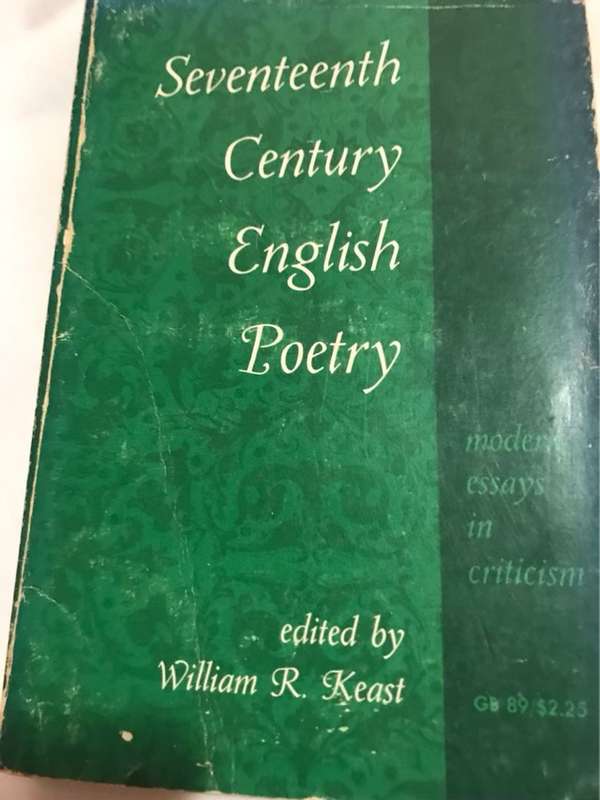 Seventeen Century English Poetry - William R.Keast
