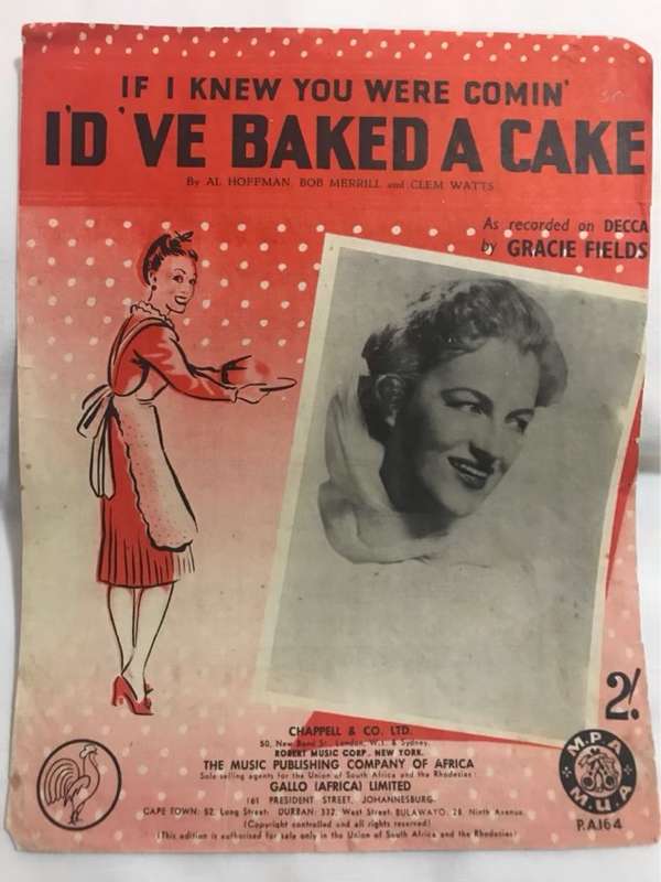 If I knew you were cominI'DVE BAKED A CAKE - Gracie Fields