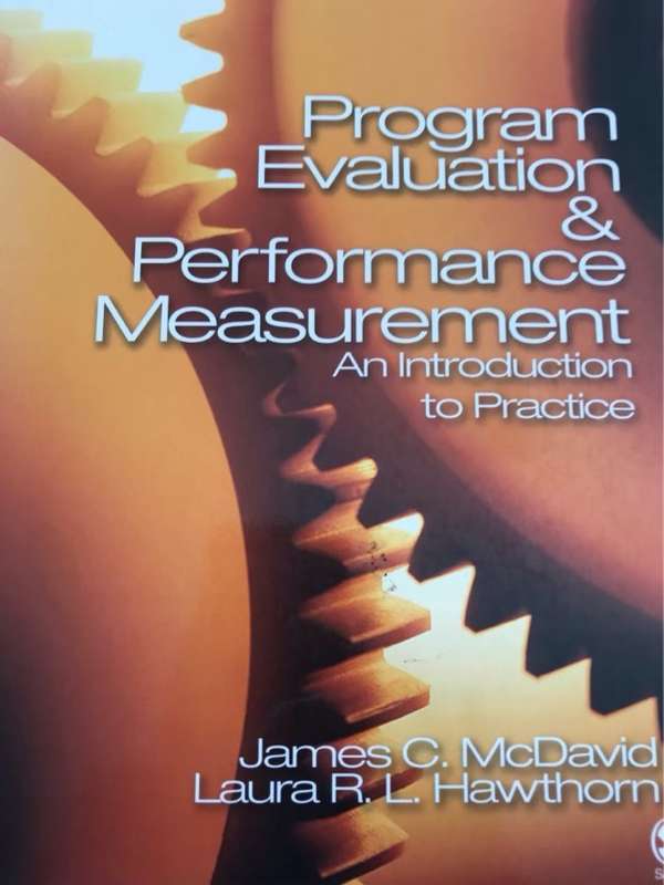 Program Evaluation & Performance Measurement - James C. McDavid, Laura R. L. Hawthorn