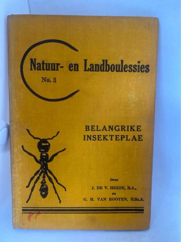 Natuur-en Landboulessies No.3, Belangrike plae - J.De V.Heese en G.H.van Rooyen
