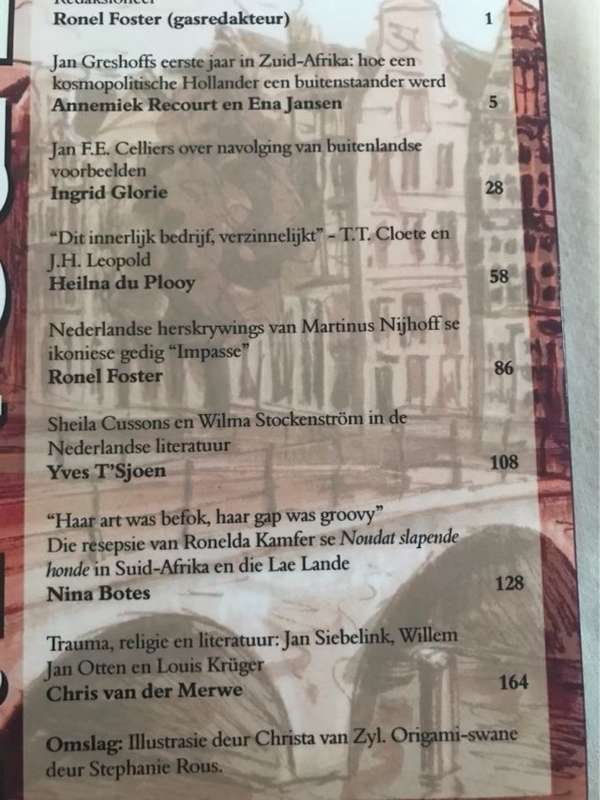 T.N&A, Tydskrif vir Nederlands en Afrikaans - Prof .P.L.Van Schalkwyk Red.
