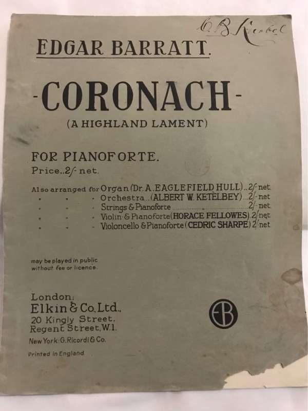 Coronach - Edgar Barratt
