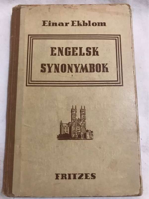 Engelsk Synonymbok - Einar Ekblom