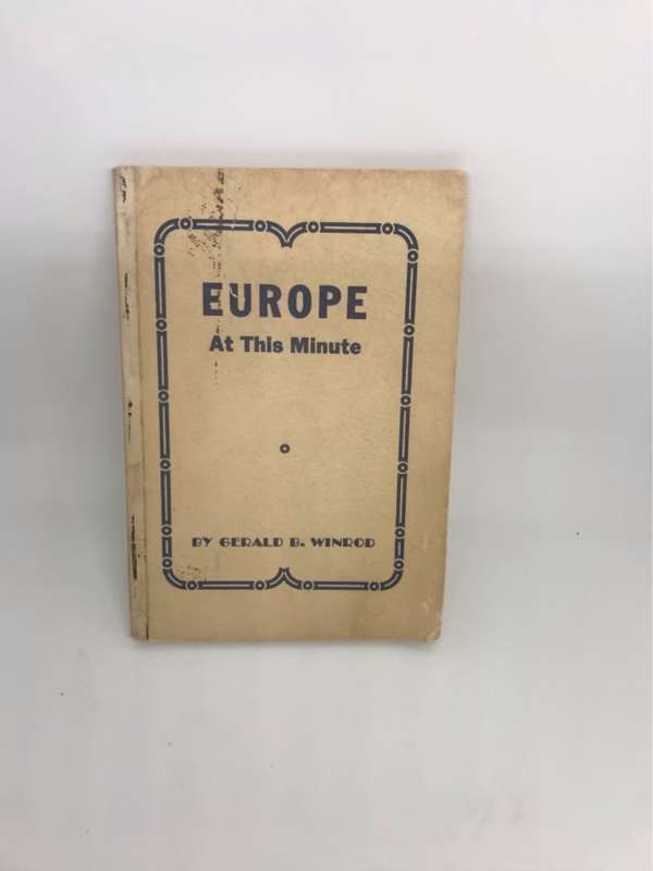 Europe at this minute - Gerald B.Winrod