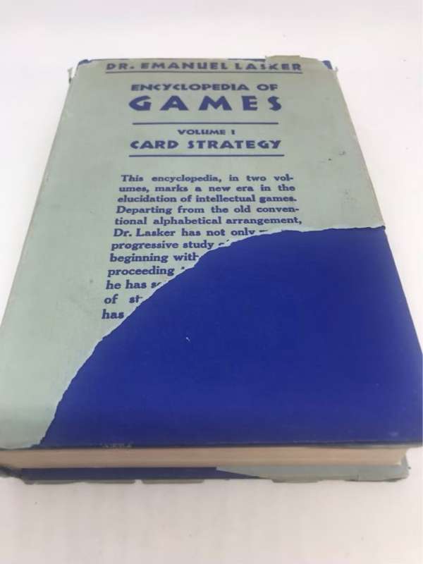 Encyclopedia of Games, Volume 1, Card Strategy - Emanual Lasker