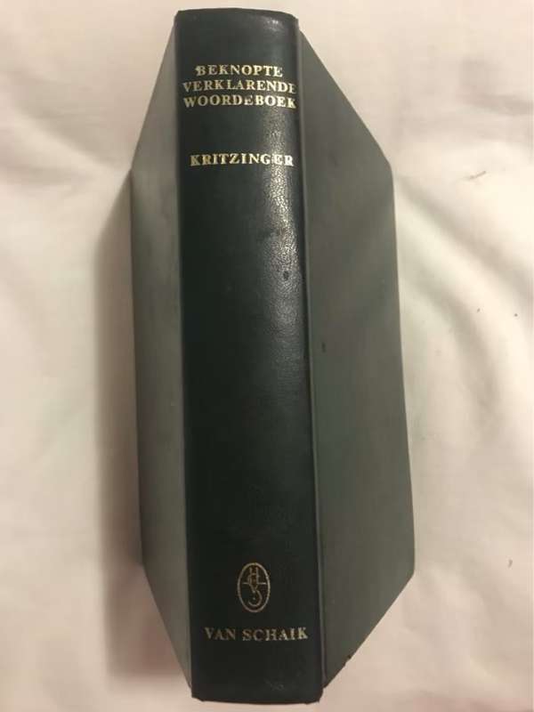 Beknopte Verklarende Woordeboek - M.S.B.Kritzinger