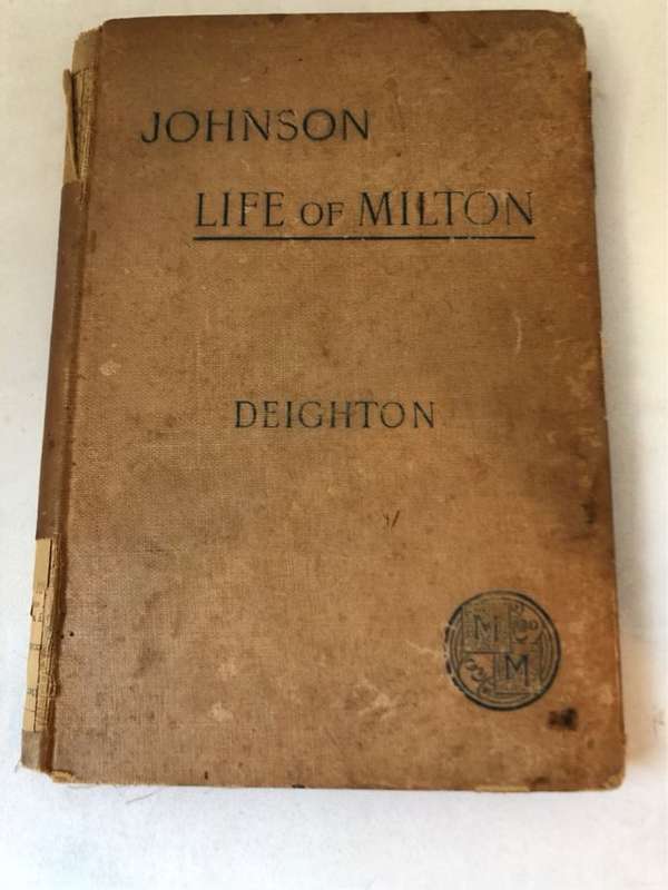 Johnsons Life of Milton 1893 - K.Deighton