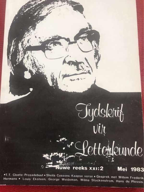 Tydskrif vir Letterkunde, Mei 1983 - Skrywerskring