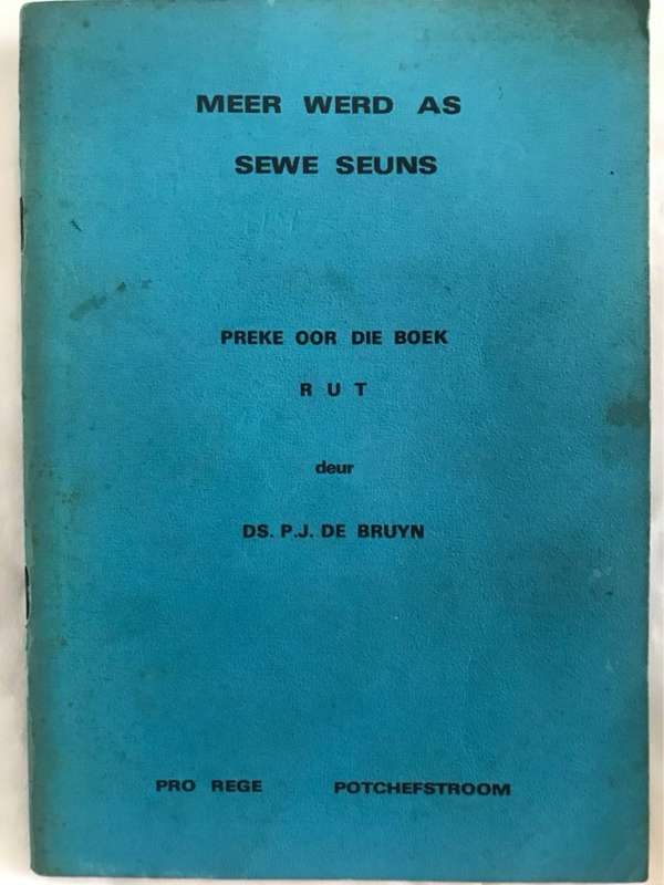 Meer Werd as Sewe Seuns - P.J.De Bruyn