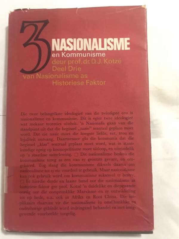 Nasionalisme en Kommunisme, Deel 3 - Dr.D.J.Kotze