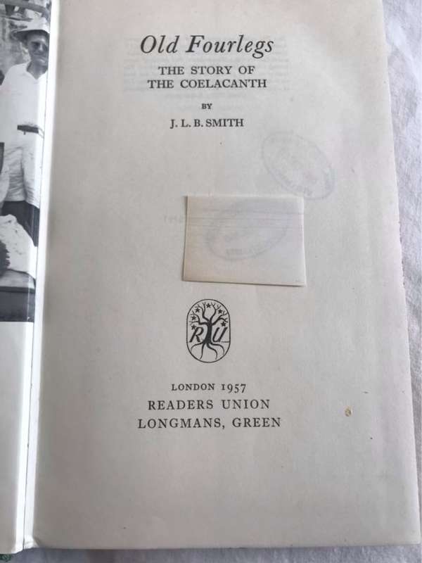 Old Fourlegs, The Story of the Coelacanth - J.L.B.Smith