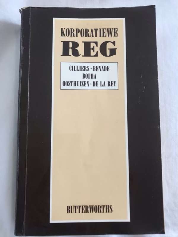 Korporatiewe Reg - Cilliers en Ander