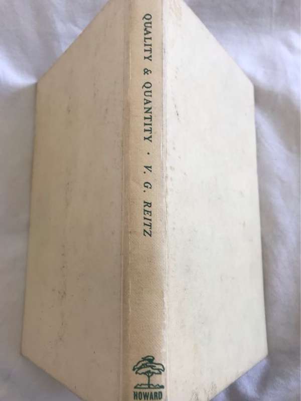 Quality & Quantity, The SA Cookery Book for Hostess & Chef - V.G.Reitz