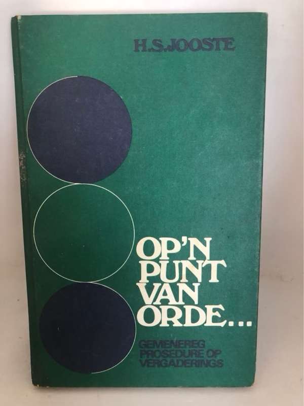 Op 'n Punt van Orde... - H.S.Jooste