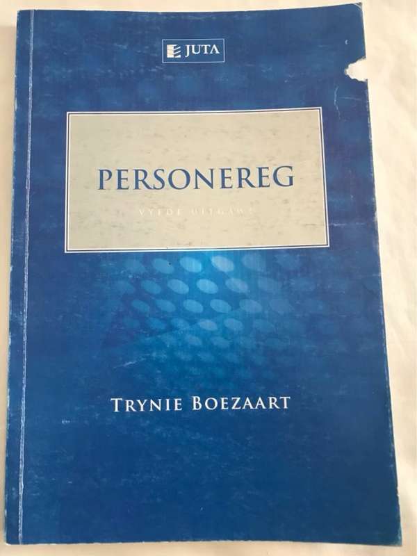 Personereg - Trynie Boezaart