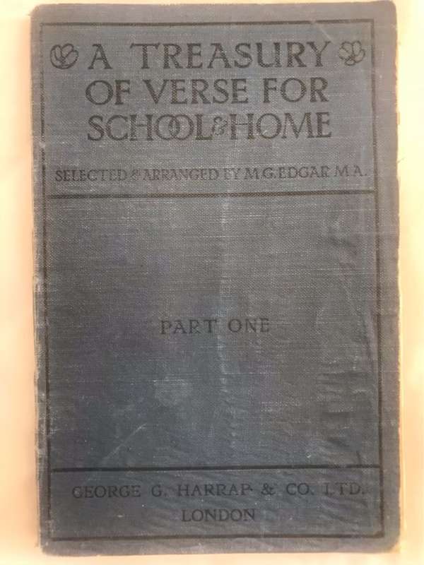 A Treasury of Verse for School and Home Part 1 - M.G.Edgar Ed.