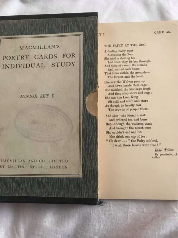 Macmillans Poetry Cards For Individual Study, Junior Set 1 - Macmillan Ed.