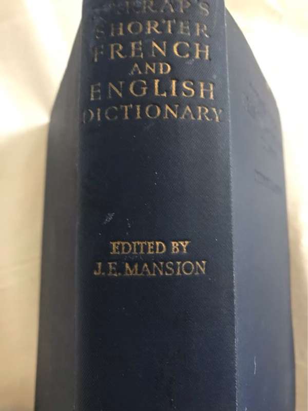 Harraps Shorter French and English Dictionary Part Two - J.E.Mansion Ed.