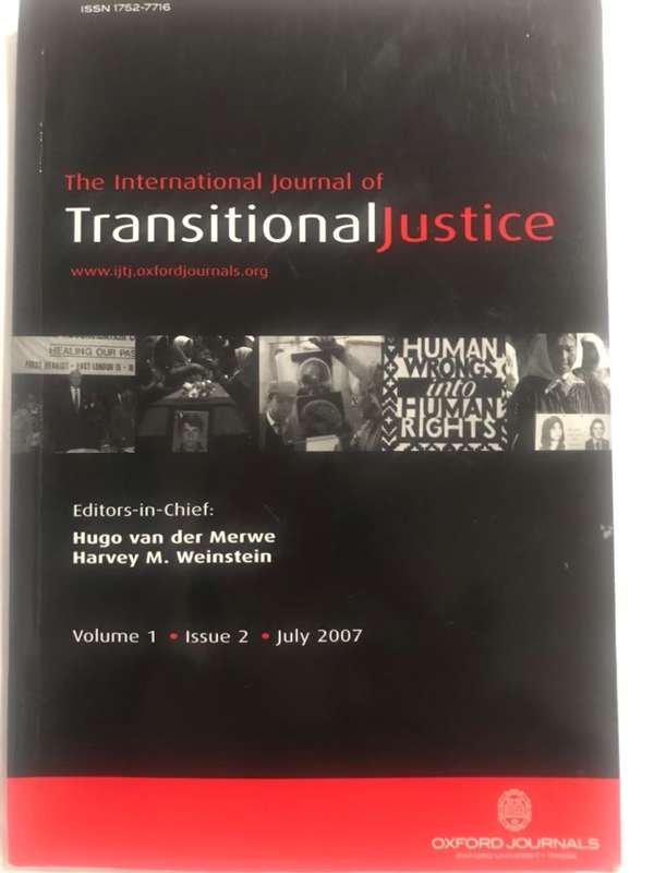 The International Transitional Justice - Hugo van der Merwe&Harvey M.Weinstein Ed.