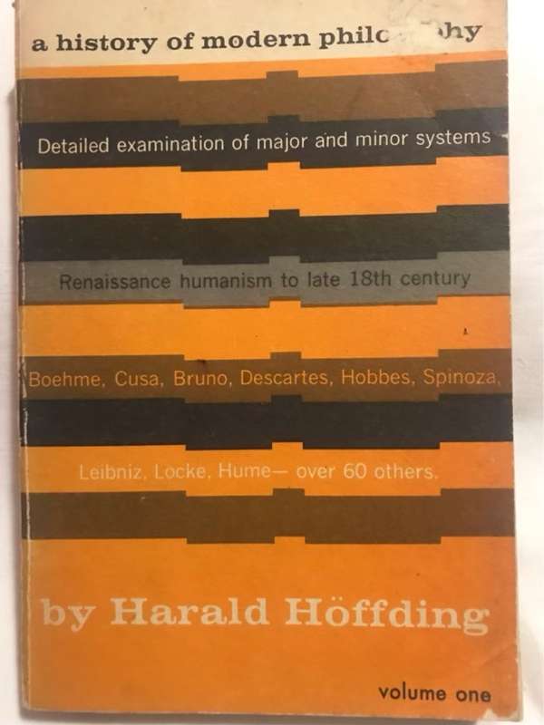 A History of Modern Philosophy - Harald Hoffding