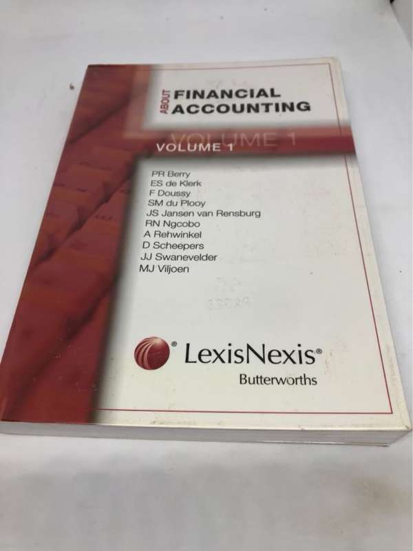 About Financial Accounting, vols 1 & 2 - P.R.Berry and Other