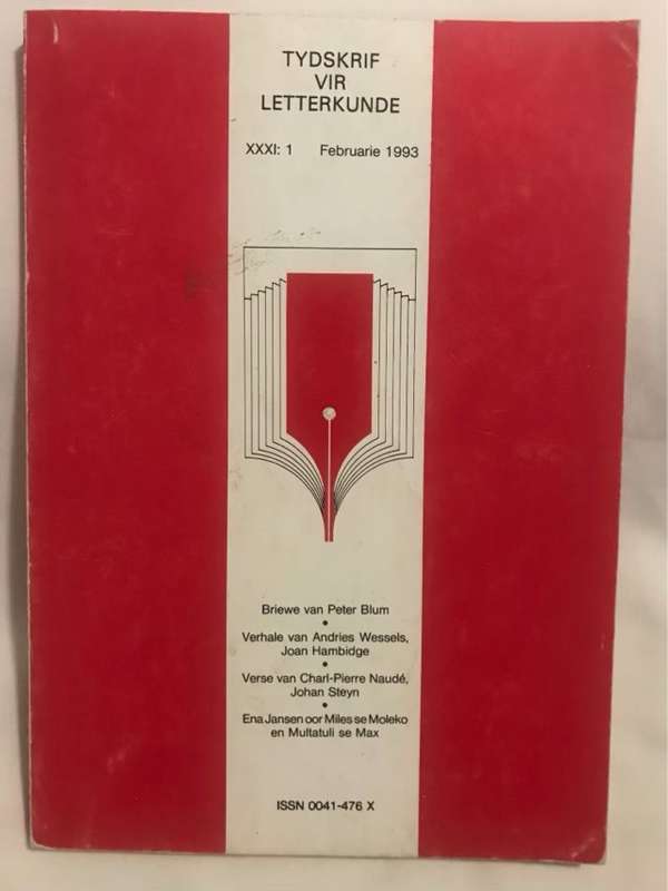 Tydskrif vir Letterkunde, Februarie 1993 - H.J.Pieterse Red.