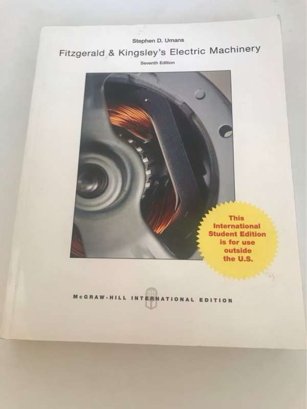 Fitzgerald & Kingsley's Electric Machinery - Stephen D. Umans,Charles Kingsley