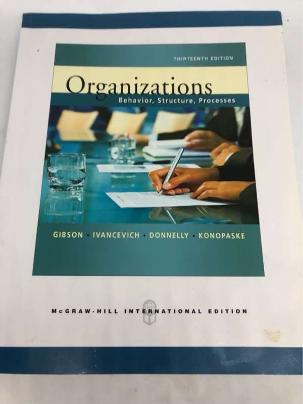 Organizations, Behavior, Structure, Processes - James L. Gibson
