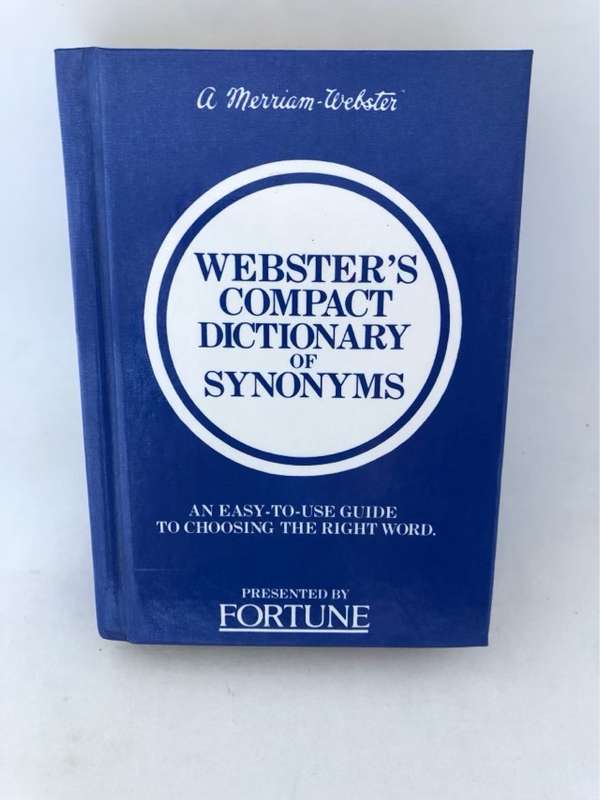 Webster's Compact Dictionary of Synonyms - Merriam-Webster