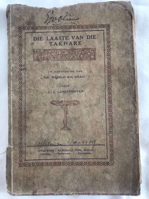 Die Laaste van die Takhare - C.J.Langenhoven